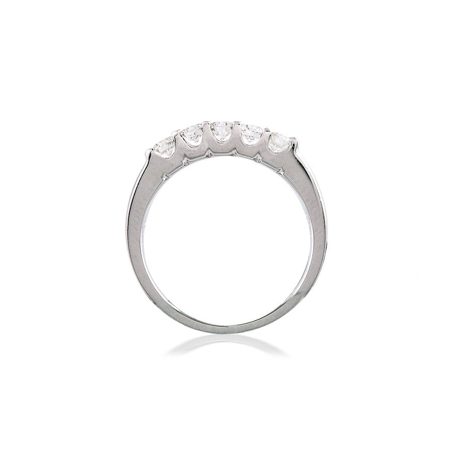 Classic Diamond Five Stone Band