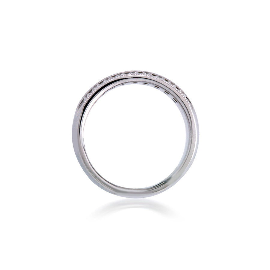 Three Row Round Diamond Band