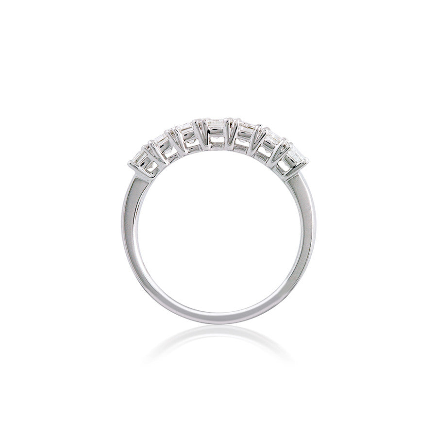 Seven Emerald-cut Diamond Band