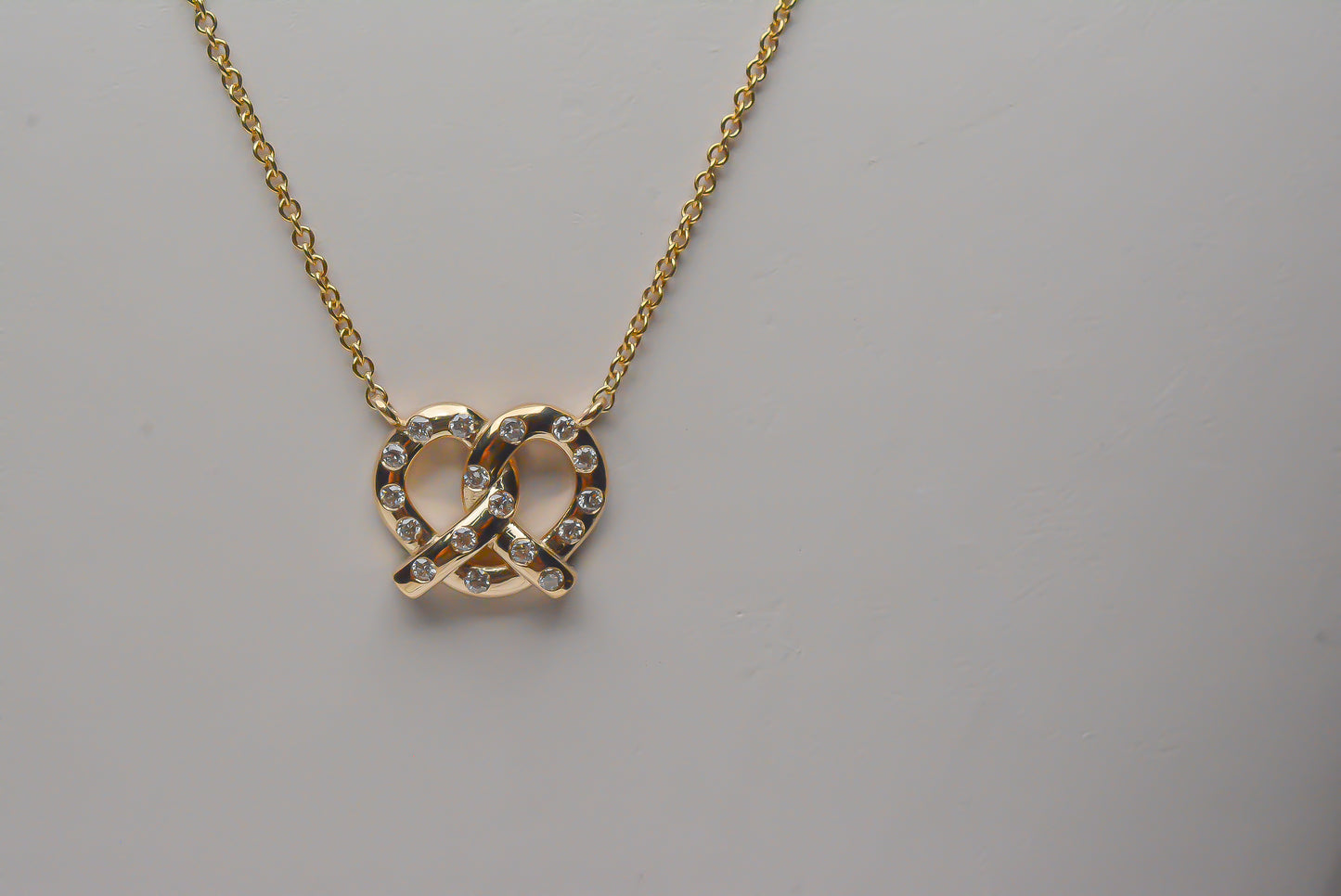 Pretzel Charm Necklace