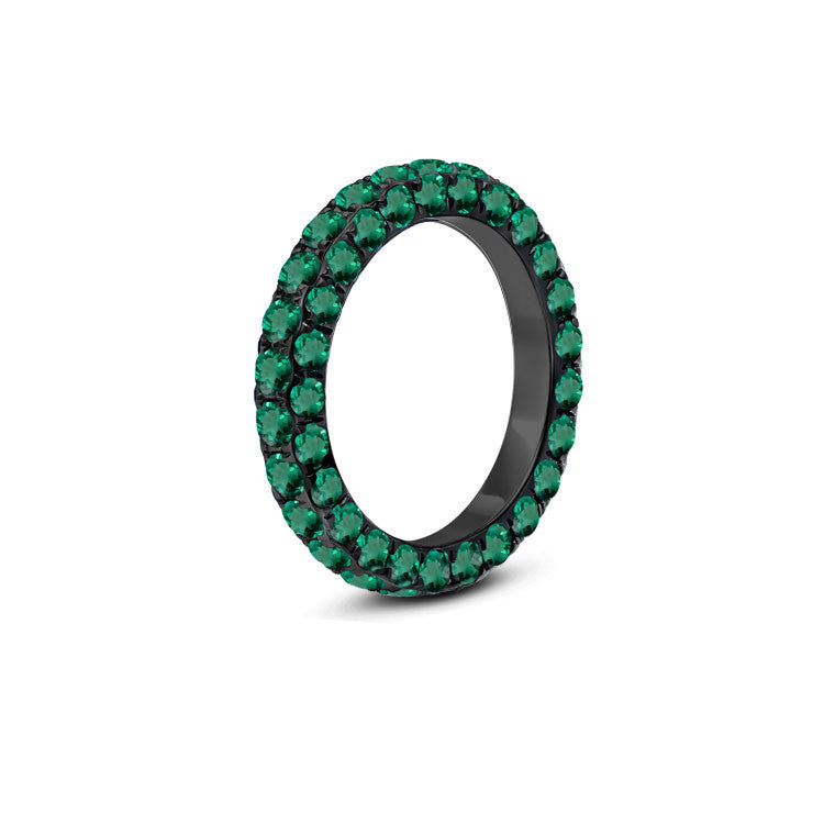 Graziela Emerald 3 Sided Band Ring
