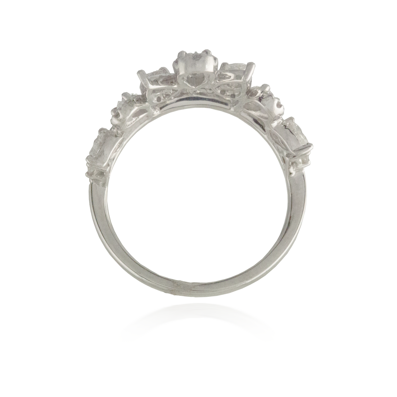Princess Cut White Gold Engagement Ring