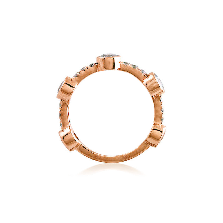 Diamond Bubble Stackable Rings