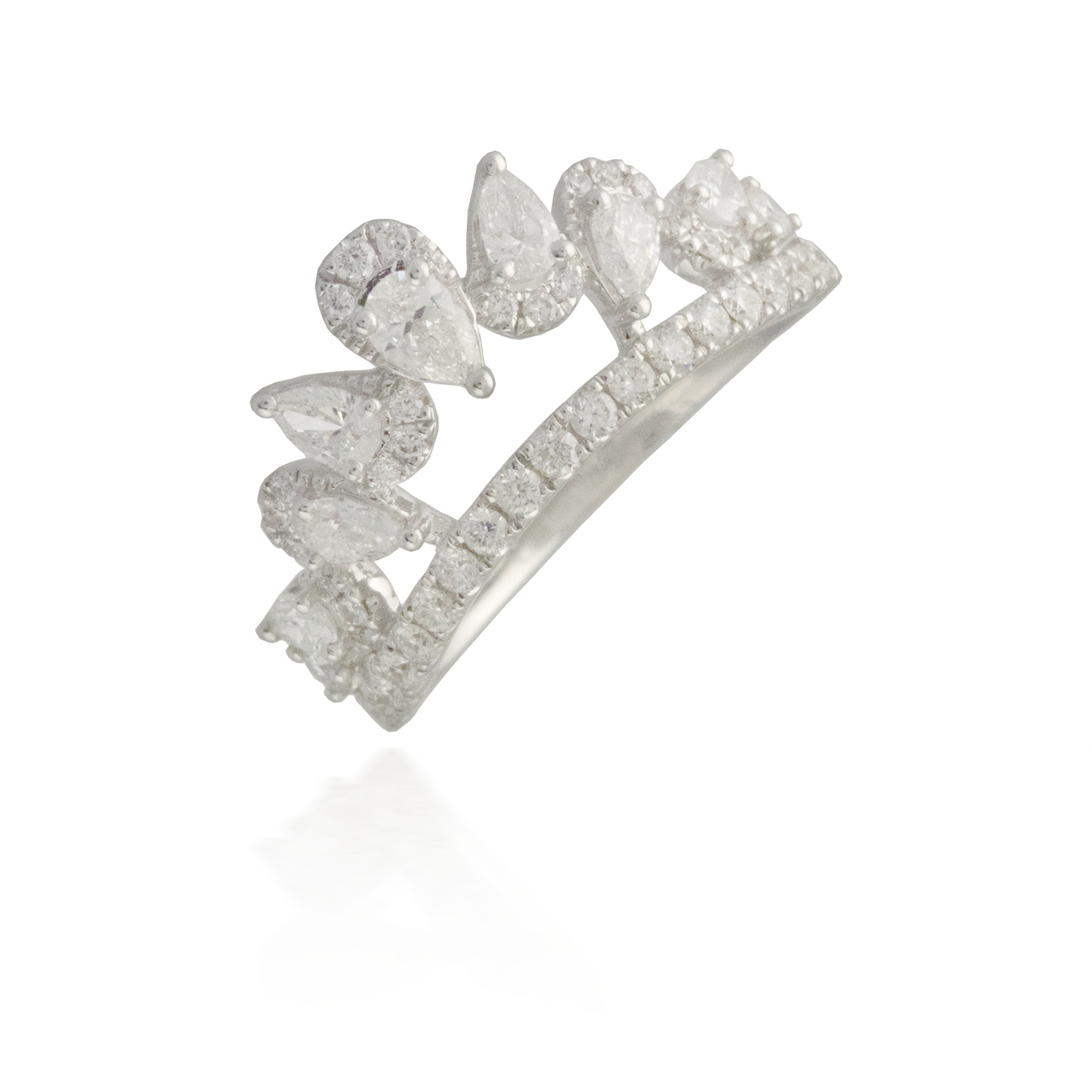 Princess Cut White Gold Engagement Ring