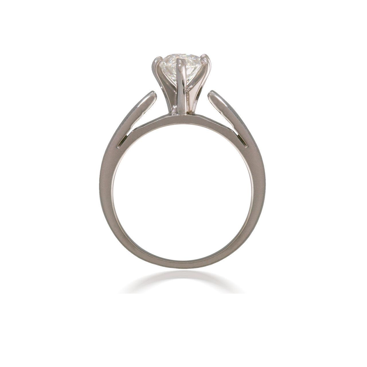 Cathedral Solitaire Diamond Marquise Engagement Ring