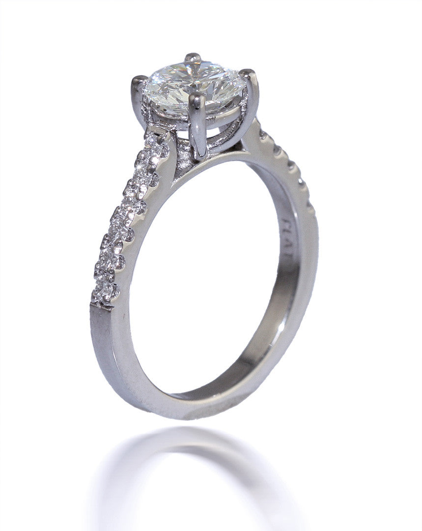 Custom .93ct Diamond Engagement Ring