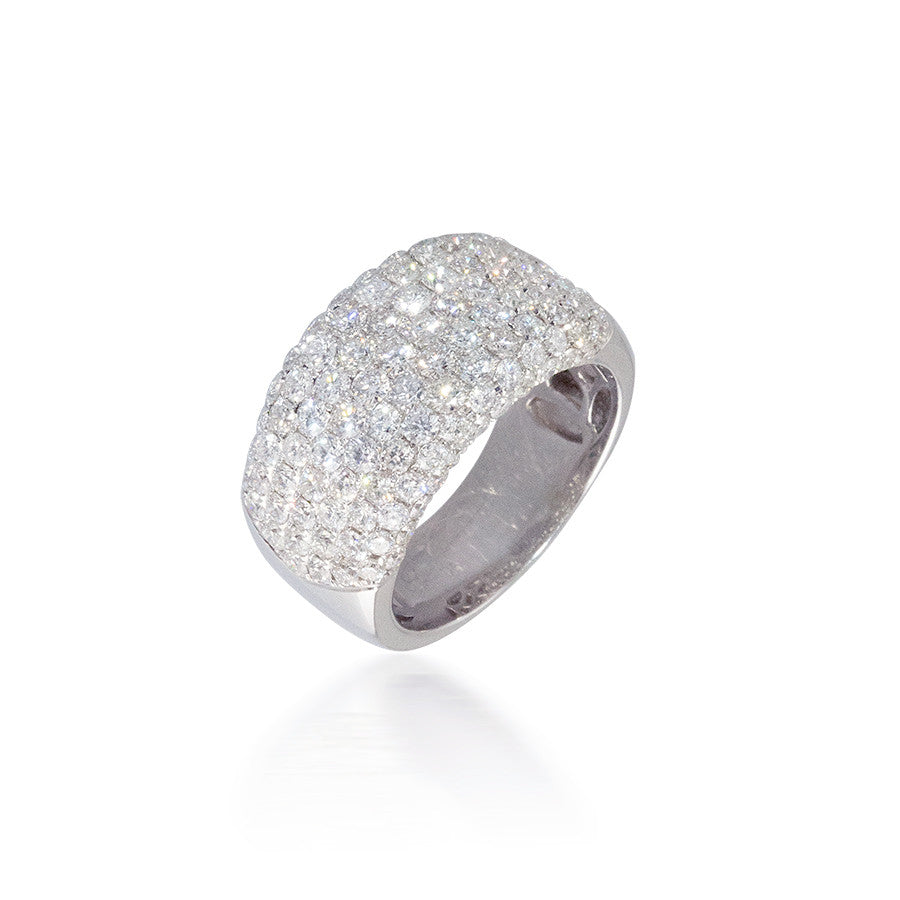 Bassali Wide Pavé Band