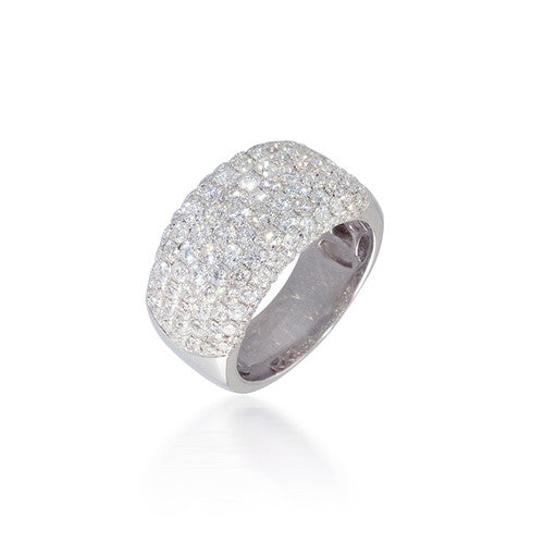 Bassali Wide Pavé Band