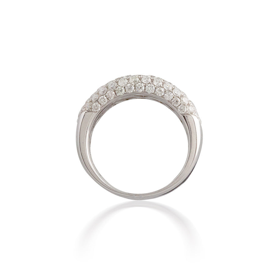 Bassali Wide Pavé Band