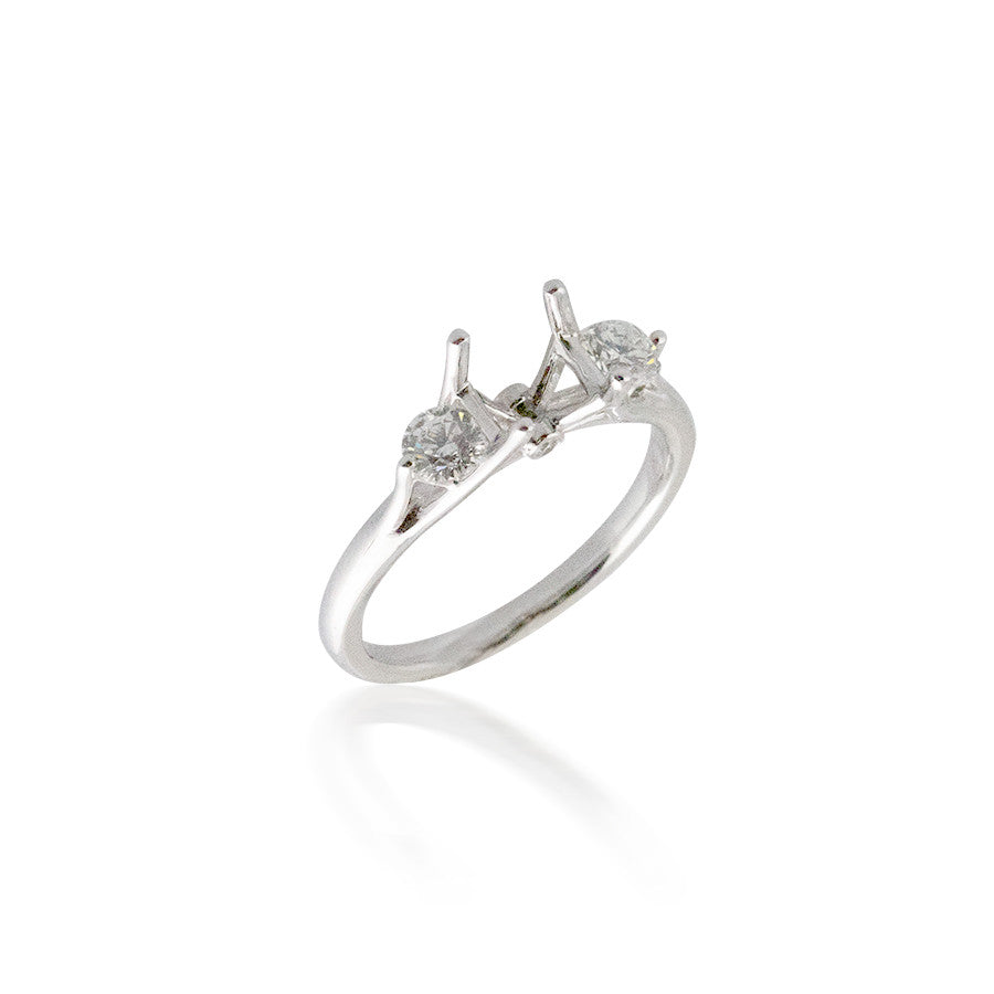 Classic Three Stone Semi-Mounting