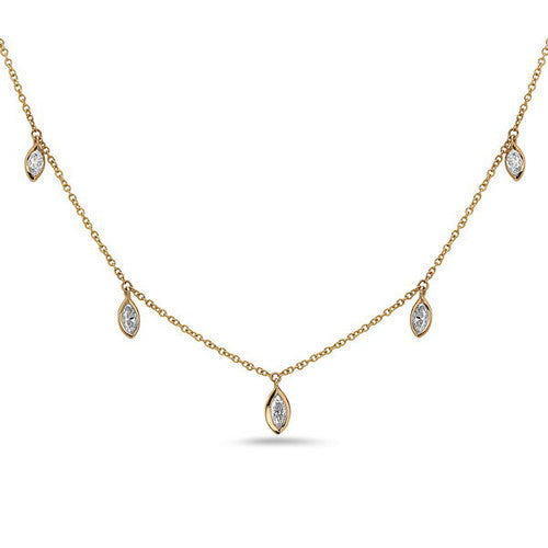 Bassali Diamond Drops Necklace