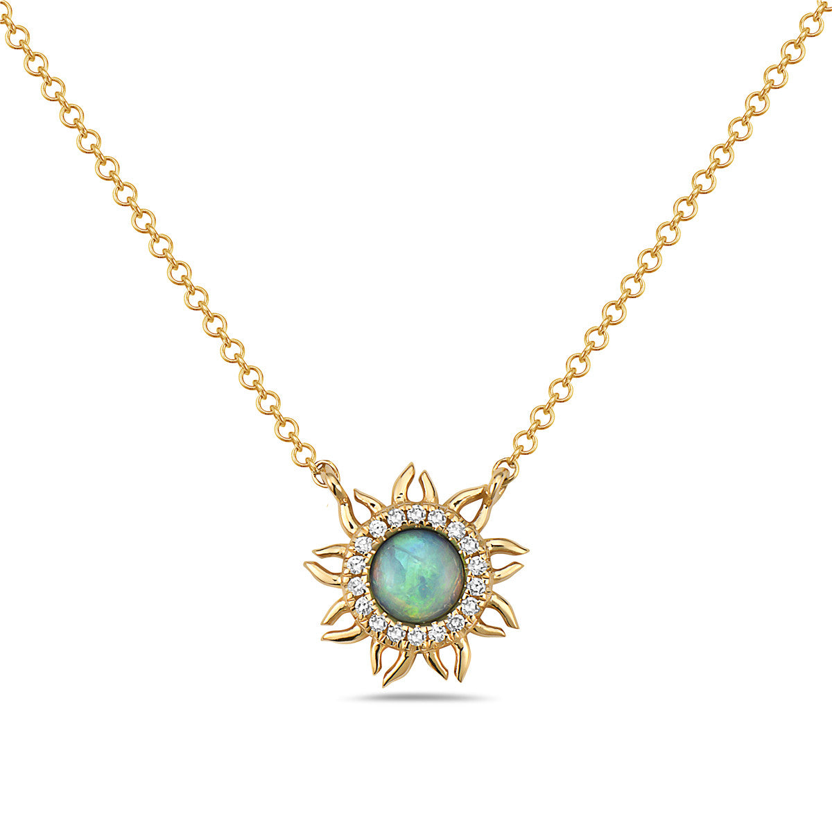 Bassali Sunburst Opal Pendant