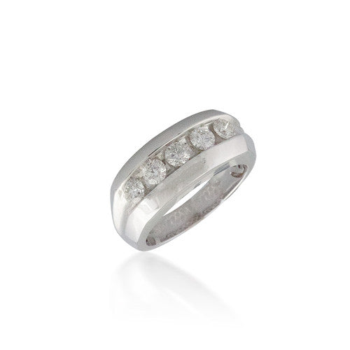 Classic Five Stone Wedding Band