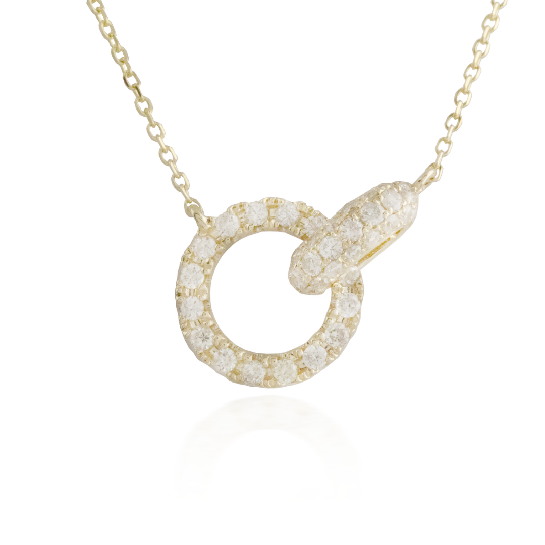 Interlocking Yellow Gold Necklace