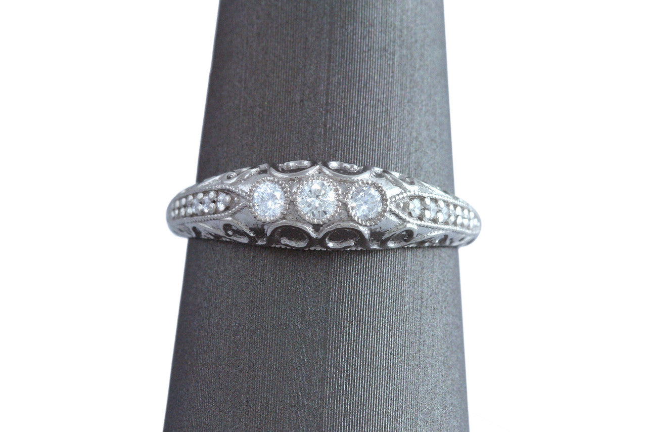 Custom Vintage Inspired Filigree Ring