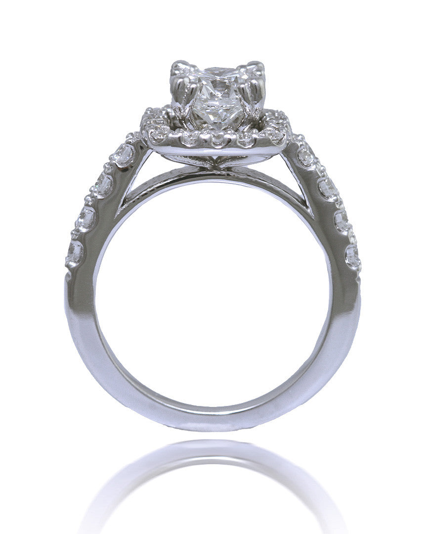 Custom 1.25ct Round Diamond Ring with Cathedral Setting
