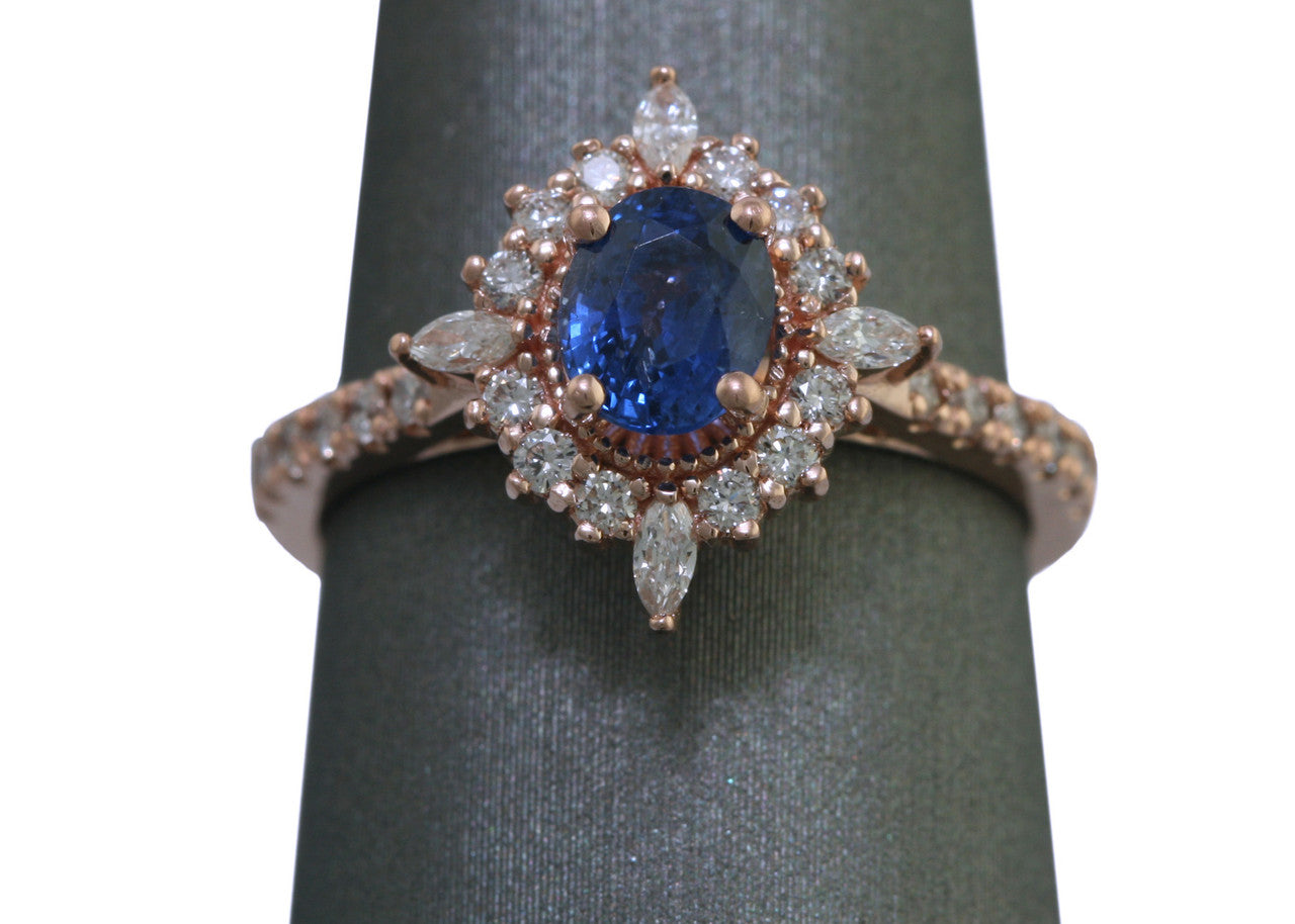 Custom Sapphire Engagement Ring