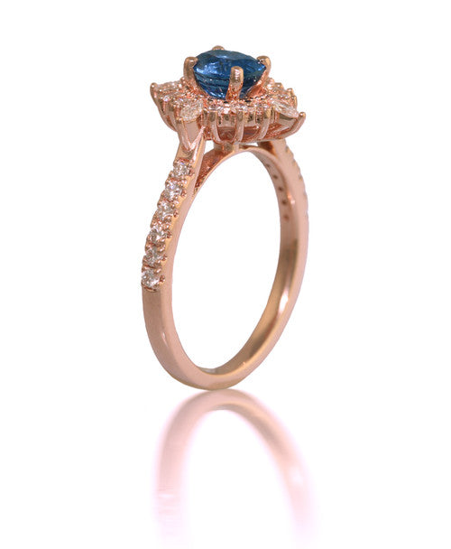 Custom Sapphire Engagement Ring