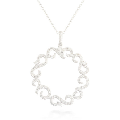 0.50ctw Diamond Circle Pendant