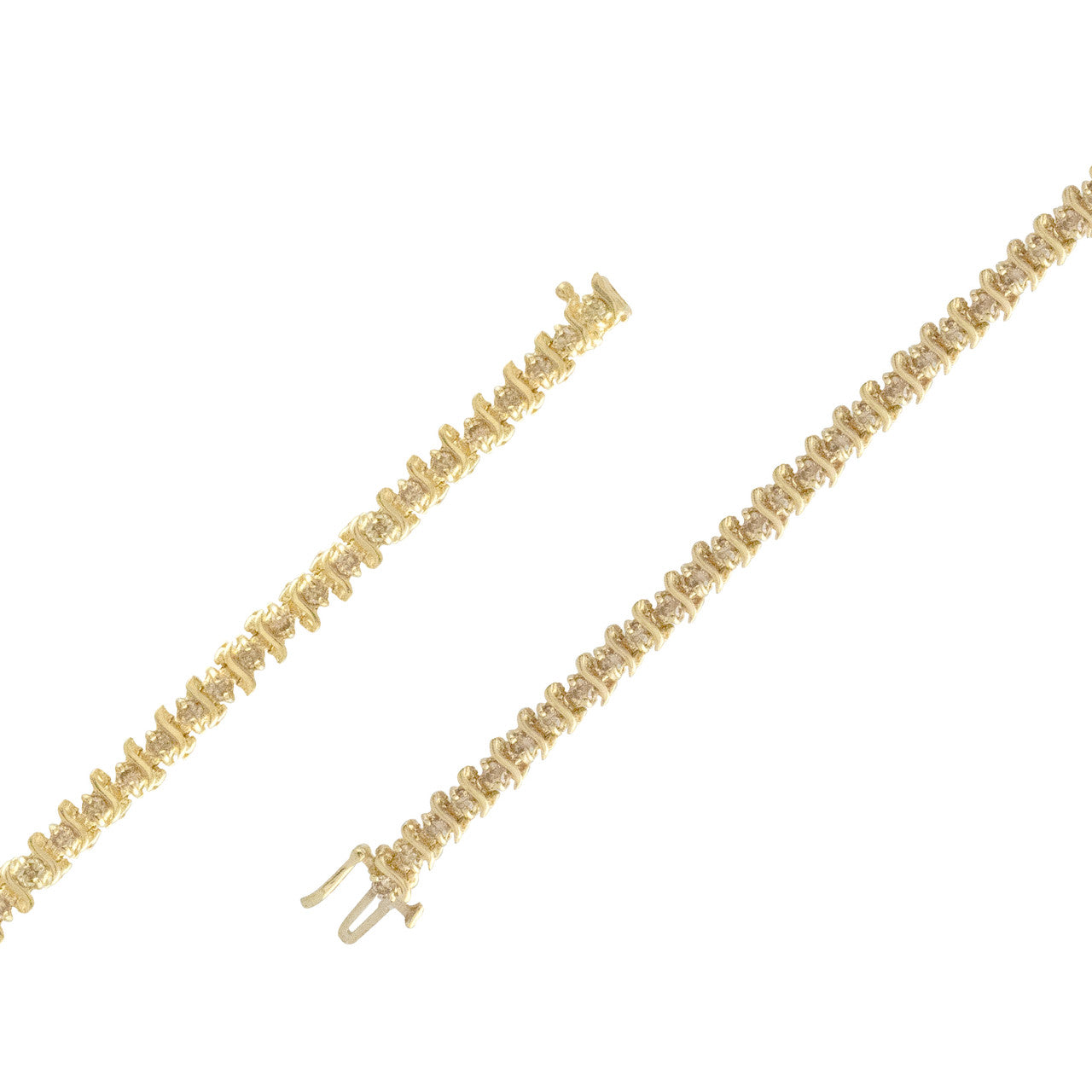 3.00ctw Slink Chocolate Diamond Tennis Bracelet