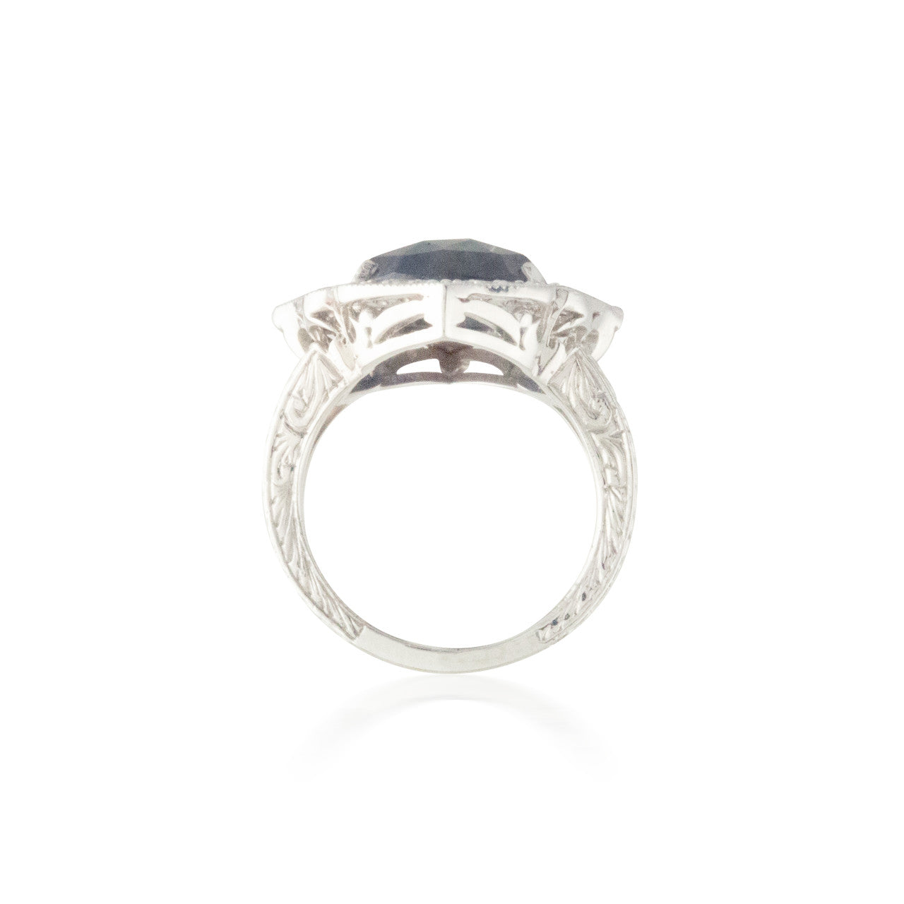 Sodalite and Diamond Ring