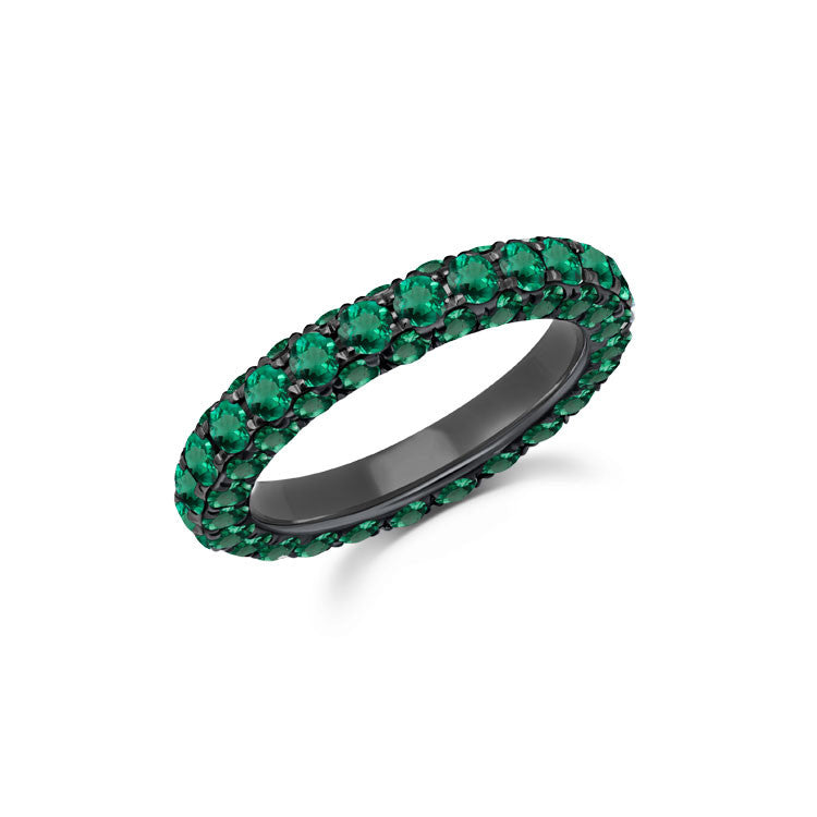 Graziela Emerald 3 Sided Band Ring