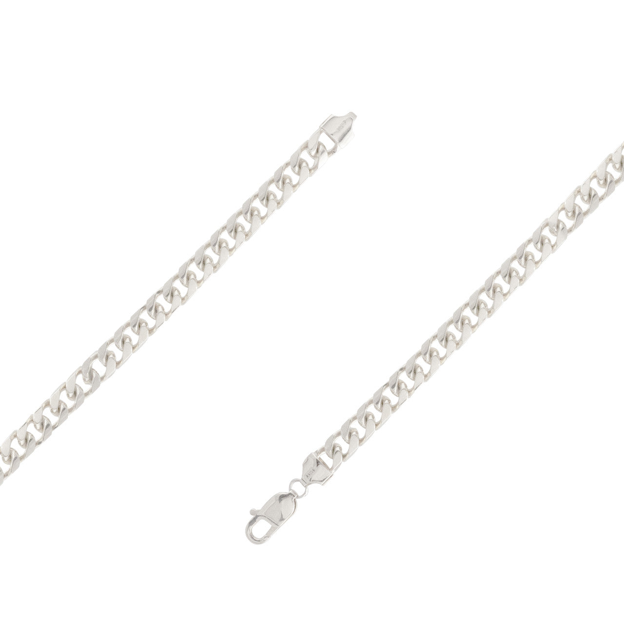 Classic 14K White Gold Cuban-link Bracelet