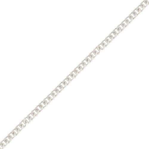 Classic 14K White Gold Cuban-link Bracelet