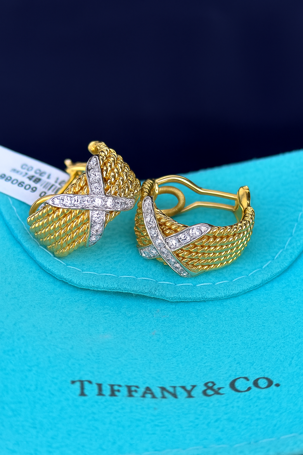 Tiffany & Co Schlumberger Diamond Earrings