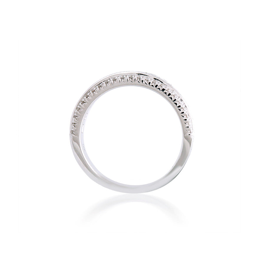 Three Row Round and Princess Diamond Band