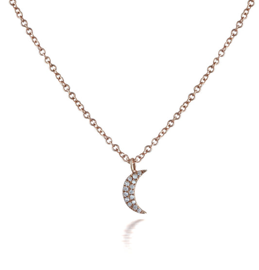 Bassali Diamond Crescent Pendant