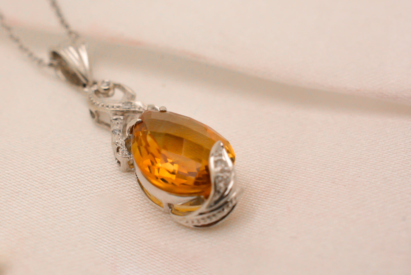 Citrine Glow Necklace Pendant