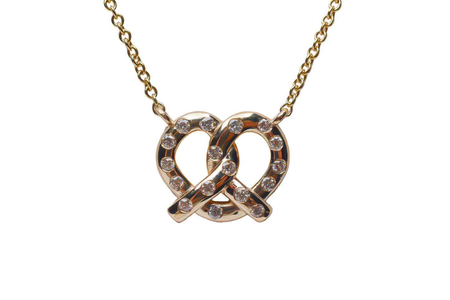 Pretzel Charm Necklace