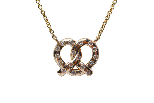 Pretzel Charm Necklace