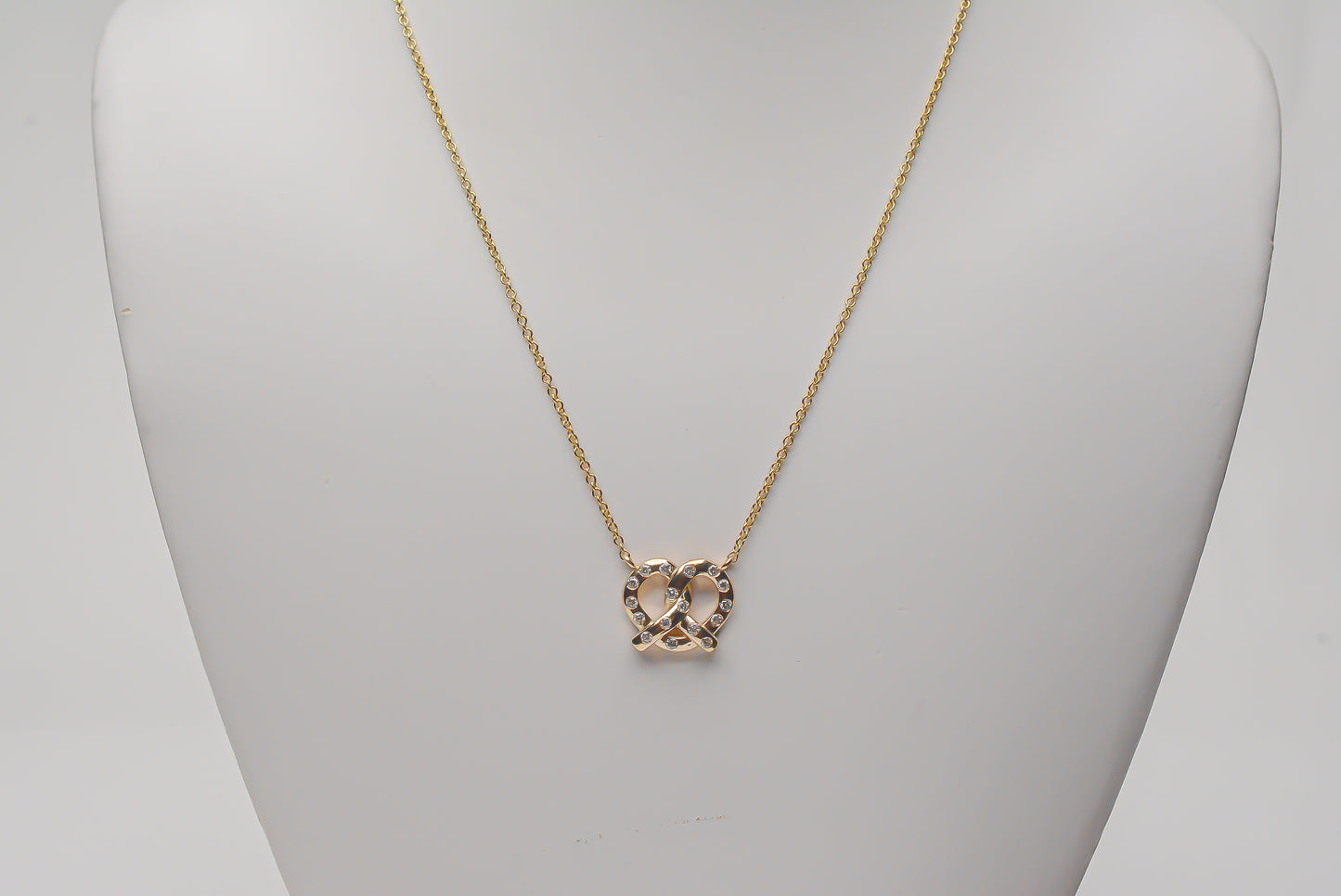 Pretzel Charm Necklace