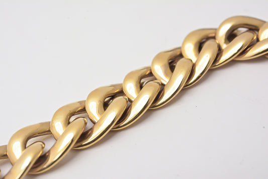 18K Yellow Gold Heavy Link Chain