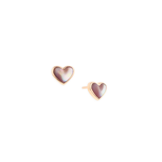 Kabana Pearl Mop Heart Earring