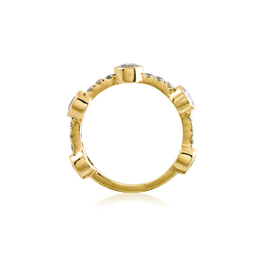 Diamond Bubble Stackable Rings