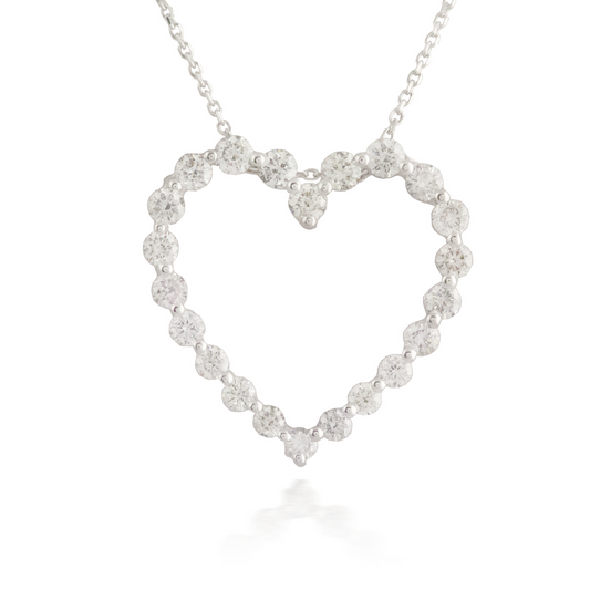Heart White Gold Pendant
