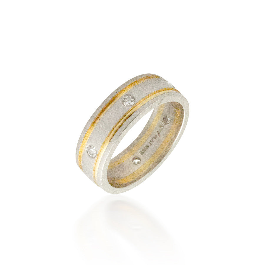 Two Toned Wedding Band 3