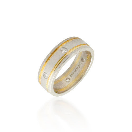 Two Toned Wedding Band 3