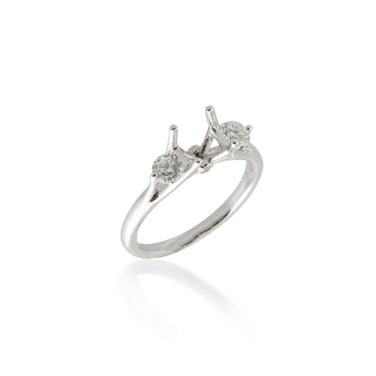 Classic Three Stone Semi-Mounting