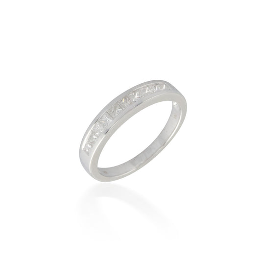 Channel-set Princess-cut Diamond Band 2
