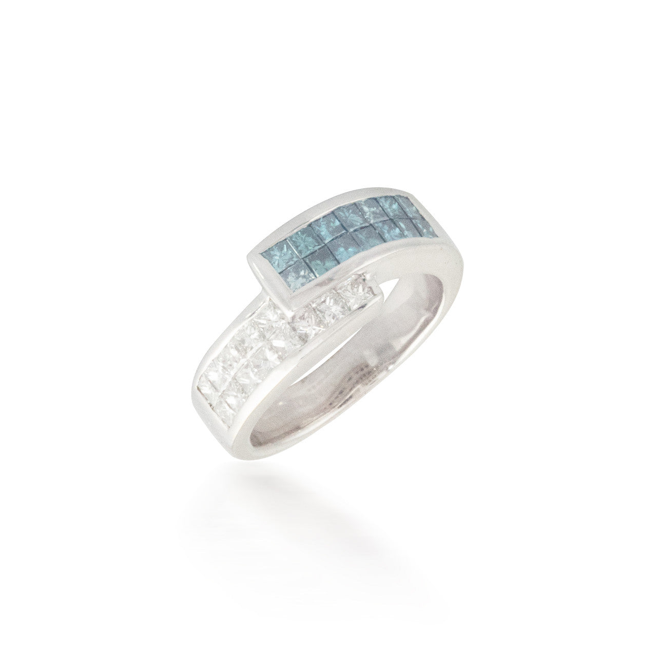 Bypass Blue and White Diamond Band