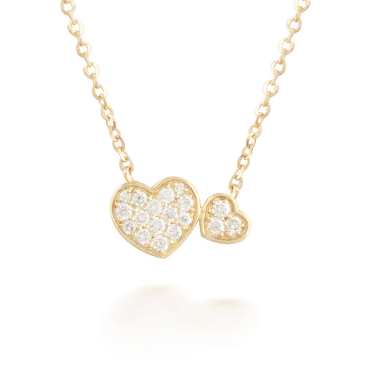 0.10ct Solid Unity Diamond Heart Pendant