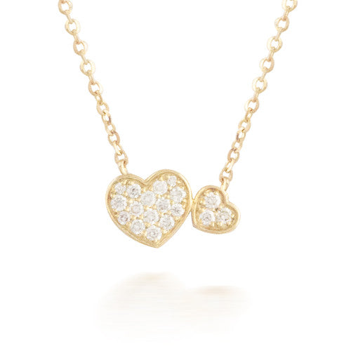 0.10ct Solid Unity Diamond Heart Pendant