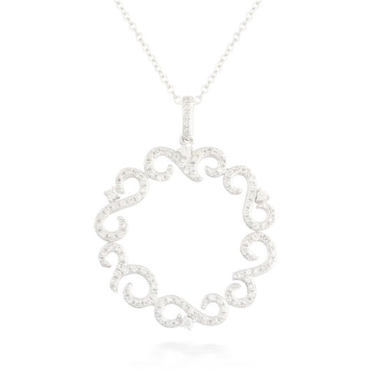 0.50ctw Diamond Circle Pendant