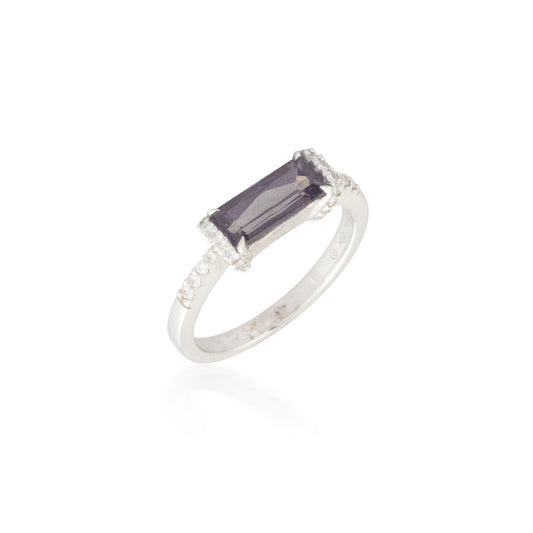 Rhodolite Garnet and Diamond Ring