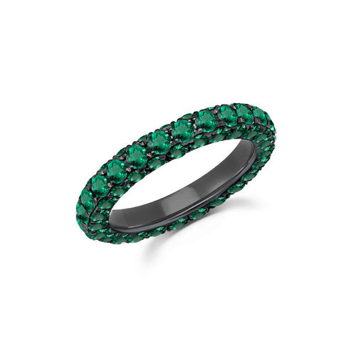Graziela Emerald 3 Sided Band Ring