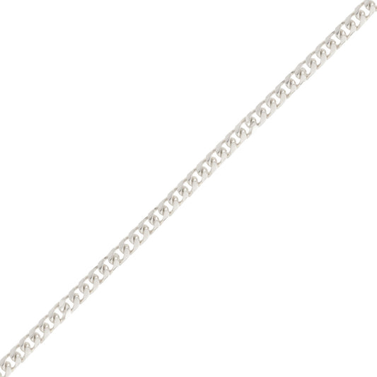 Classic 14K White Gold Cuban-link Bracelet